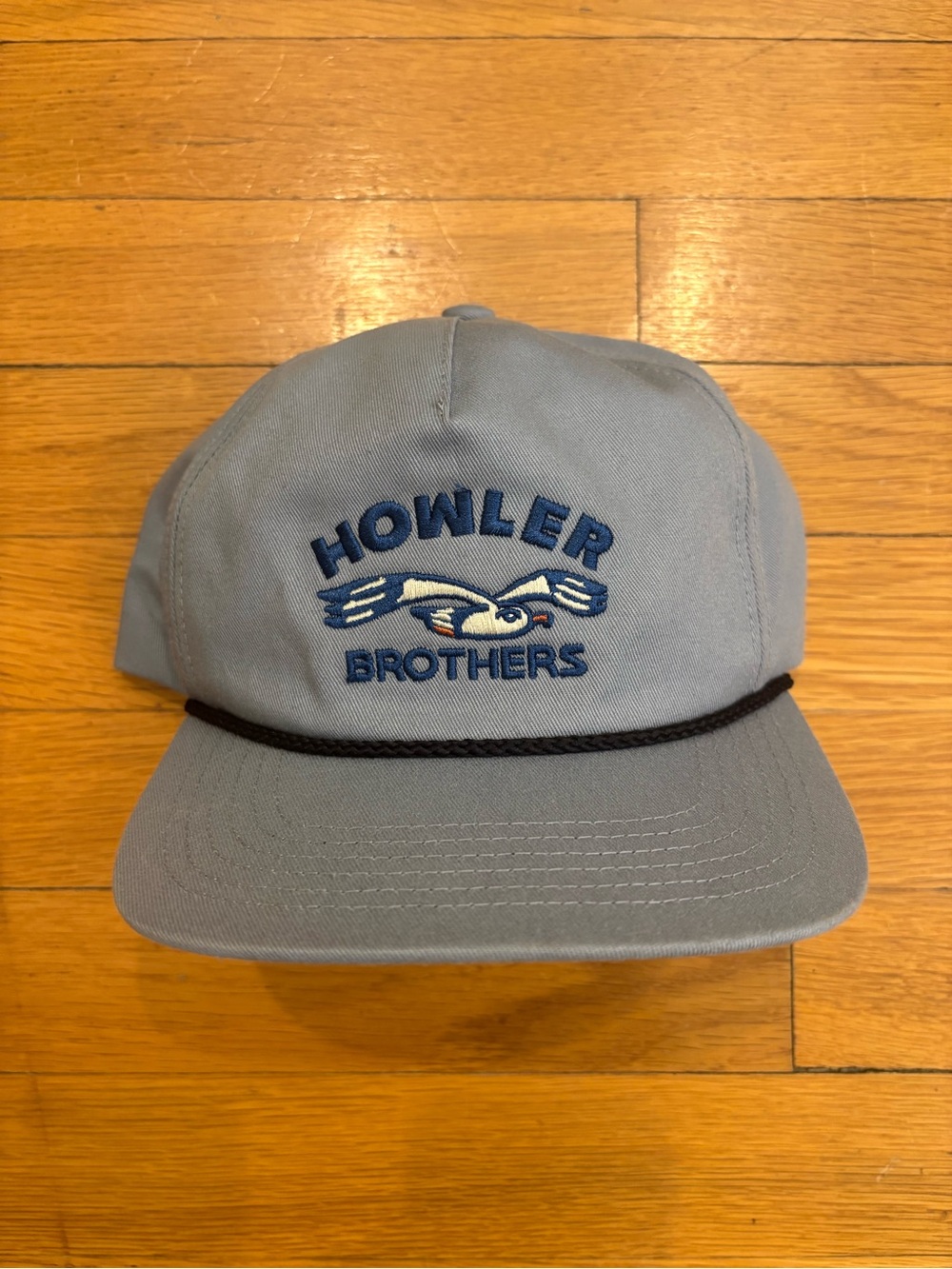 Howler Brothers Gray unstructured Rope Snapback Cap - Lone Gull: Stone Blue NWOT